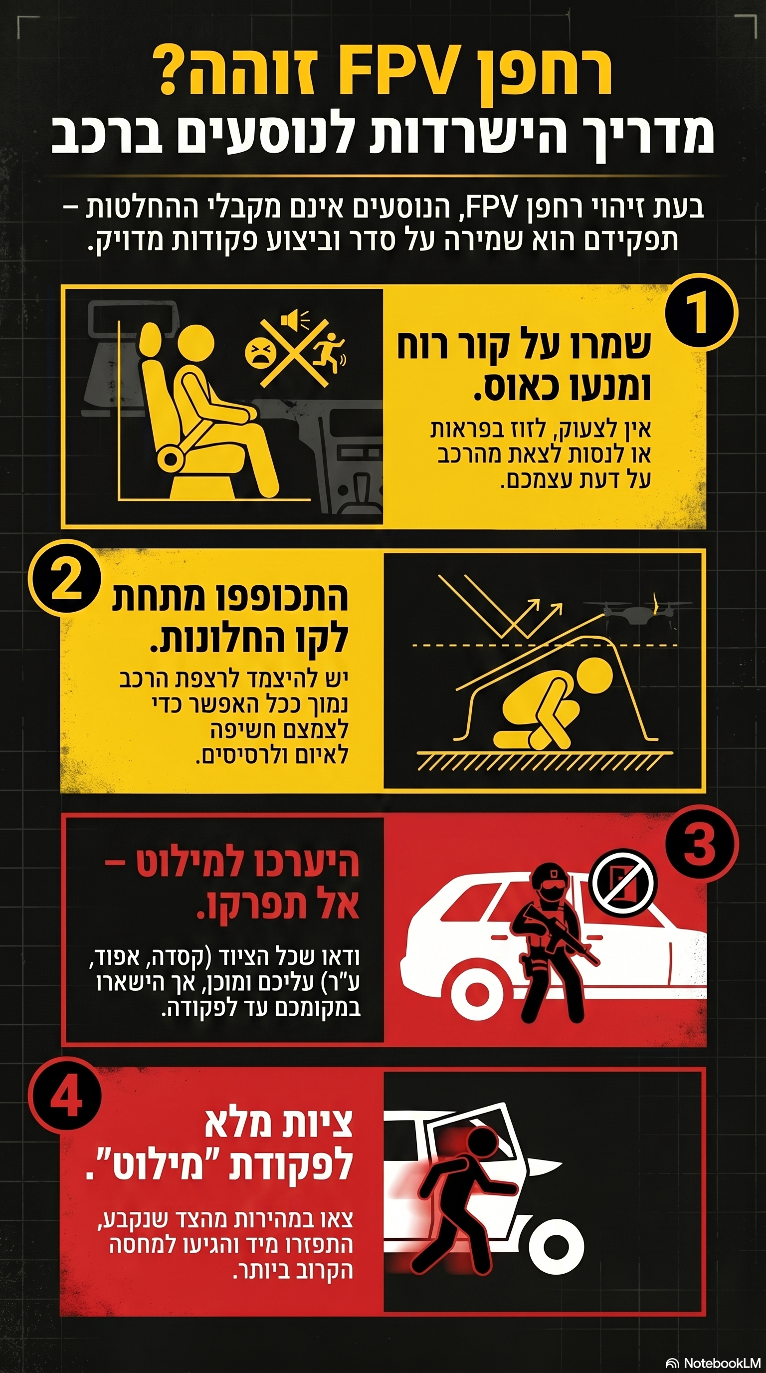 רחפן FPV זוהה? מדריך הישרדות לנוסעים ברכב