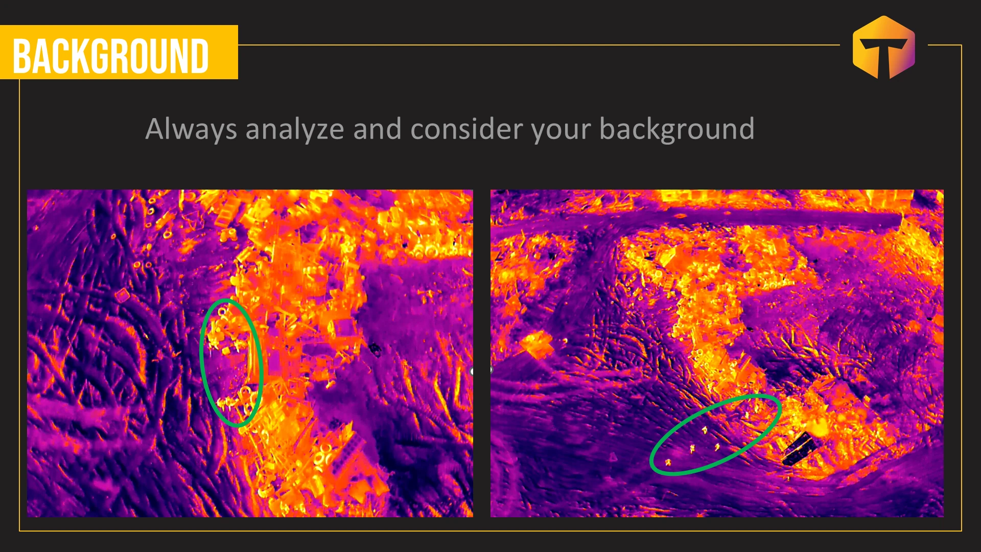 background Always analyze and consider your background מתוך המצגת דרכים לגילוי רחפנים