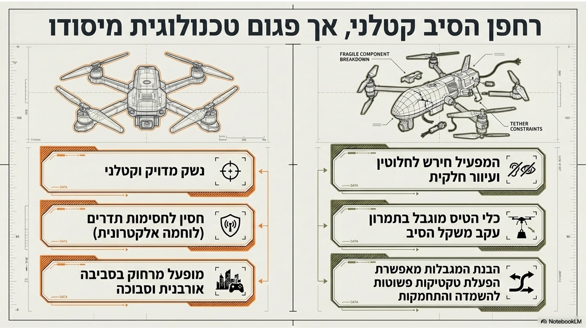 שקופית 02 מתוך המצגת מדריך מבצעי: התמודדות עם רחפני סיב