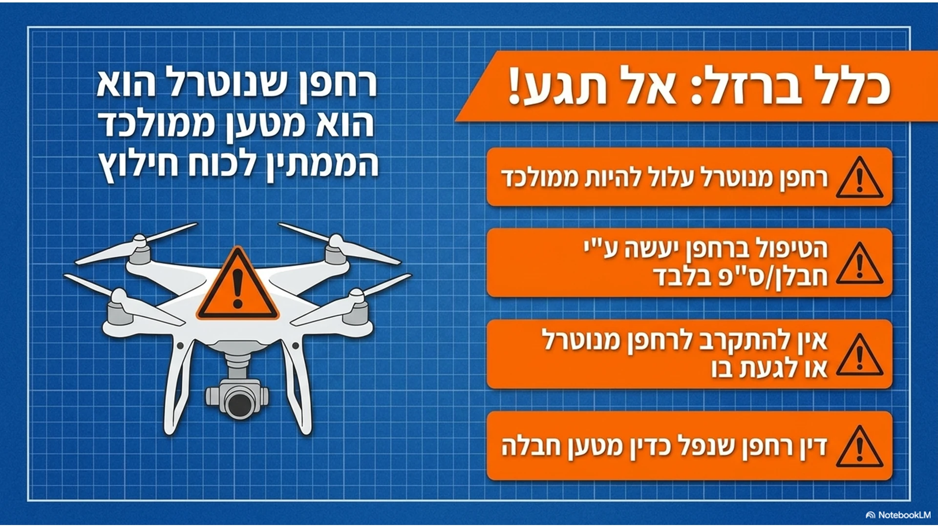שקופית 09 מתוך המצגת מדריך מבצעי: התמודדות עם רחפני סיב