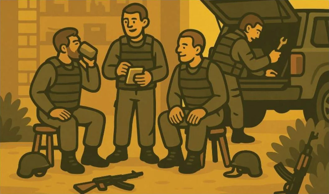 איור מתוך המדריך האוקראיני, עמוד 74